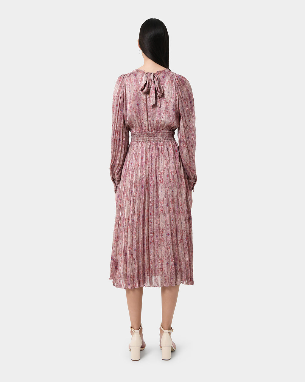 Alexis Printed Pleated Dress