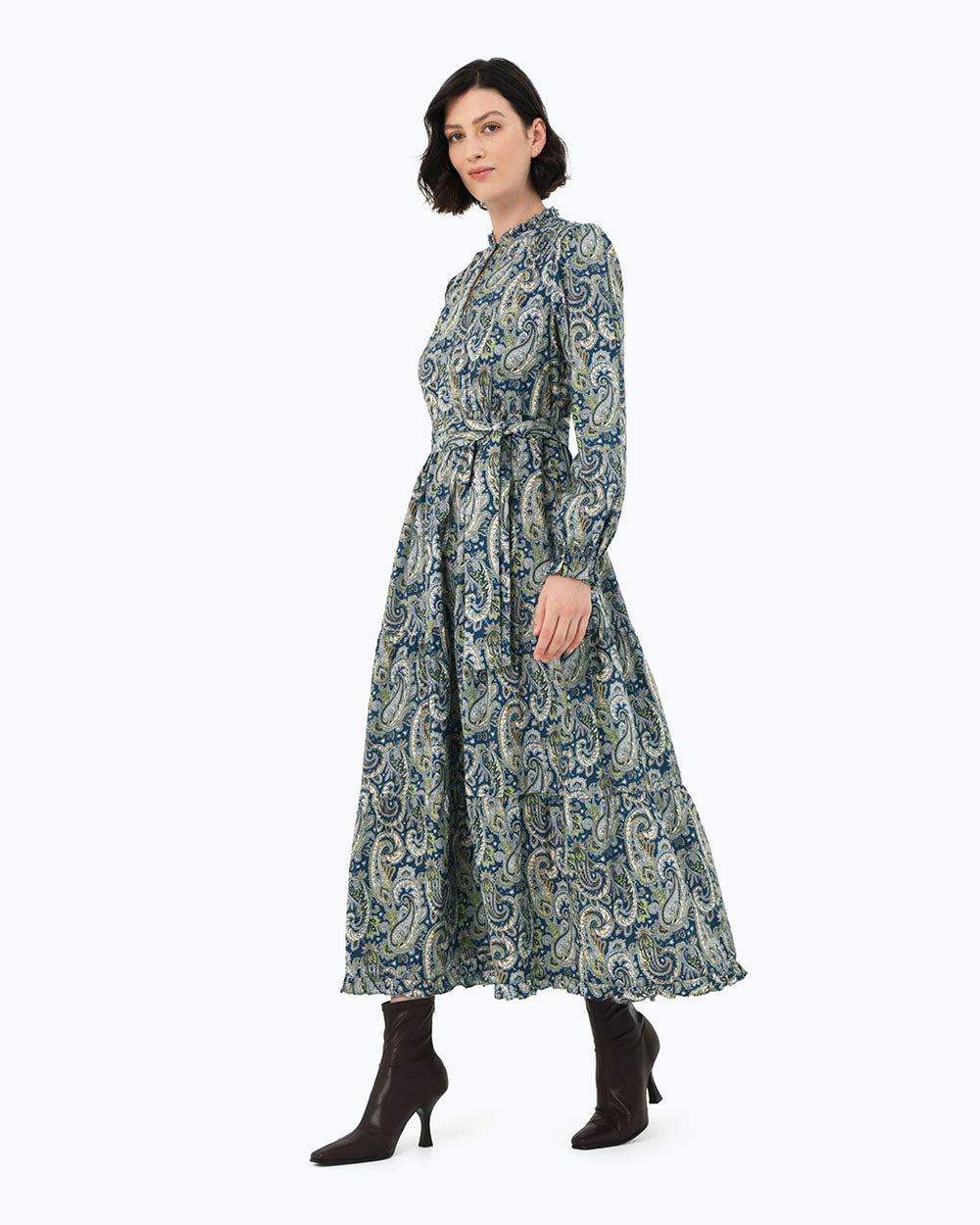 Divya Paisley Cotton Dress