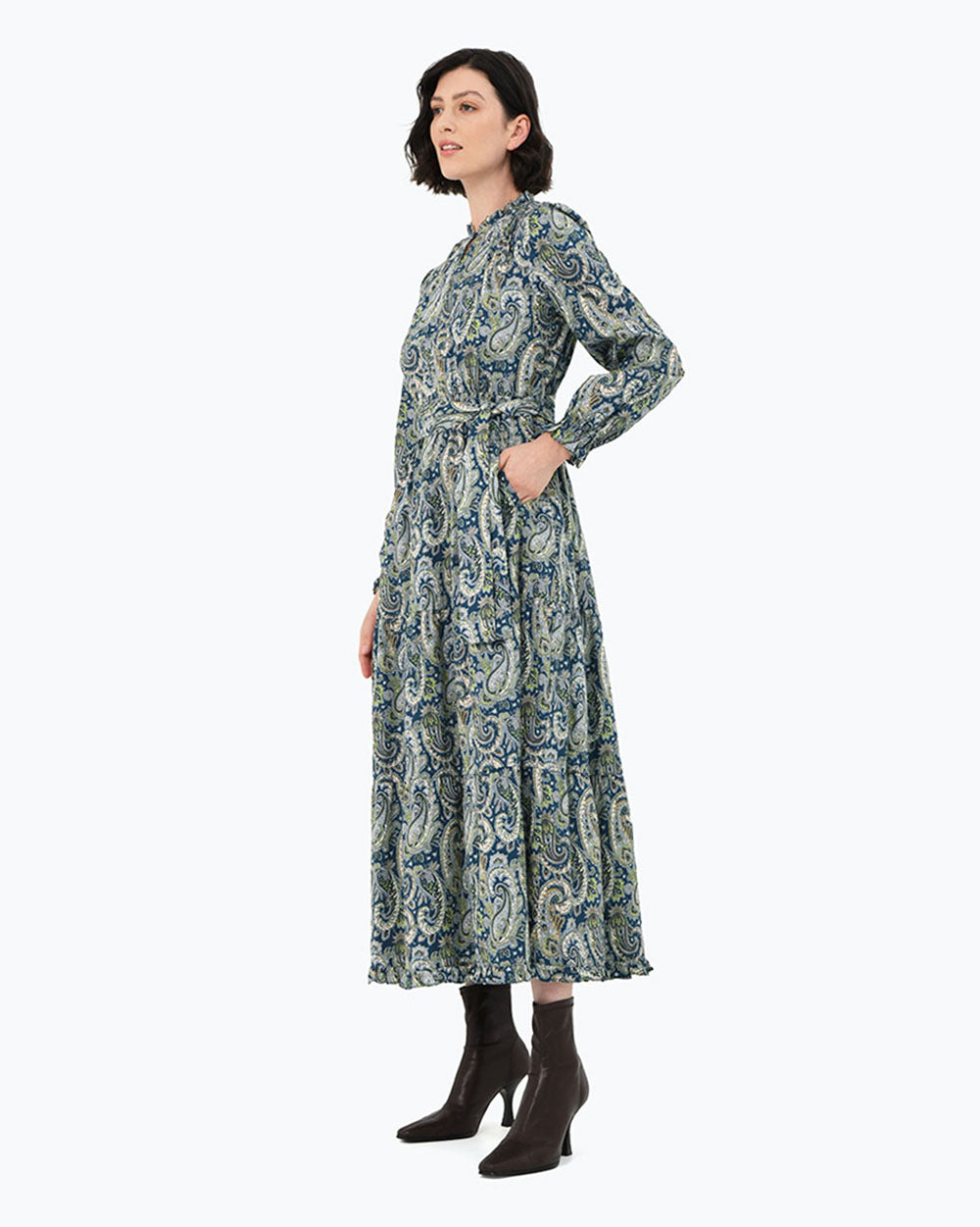 Divya Paisley Cotton Dress