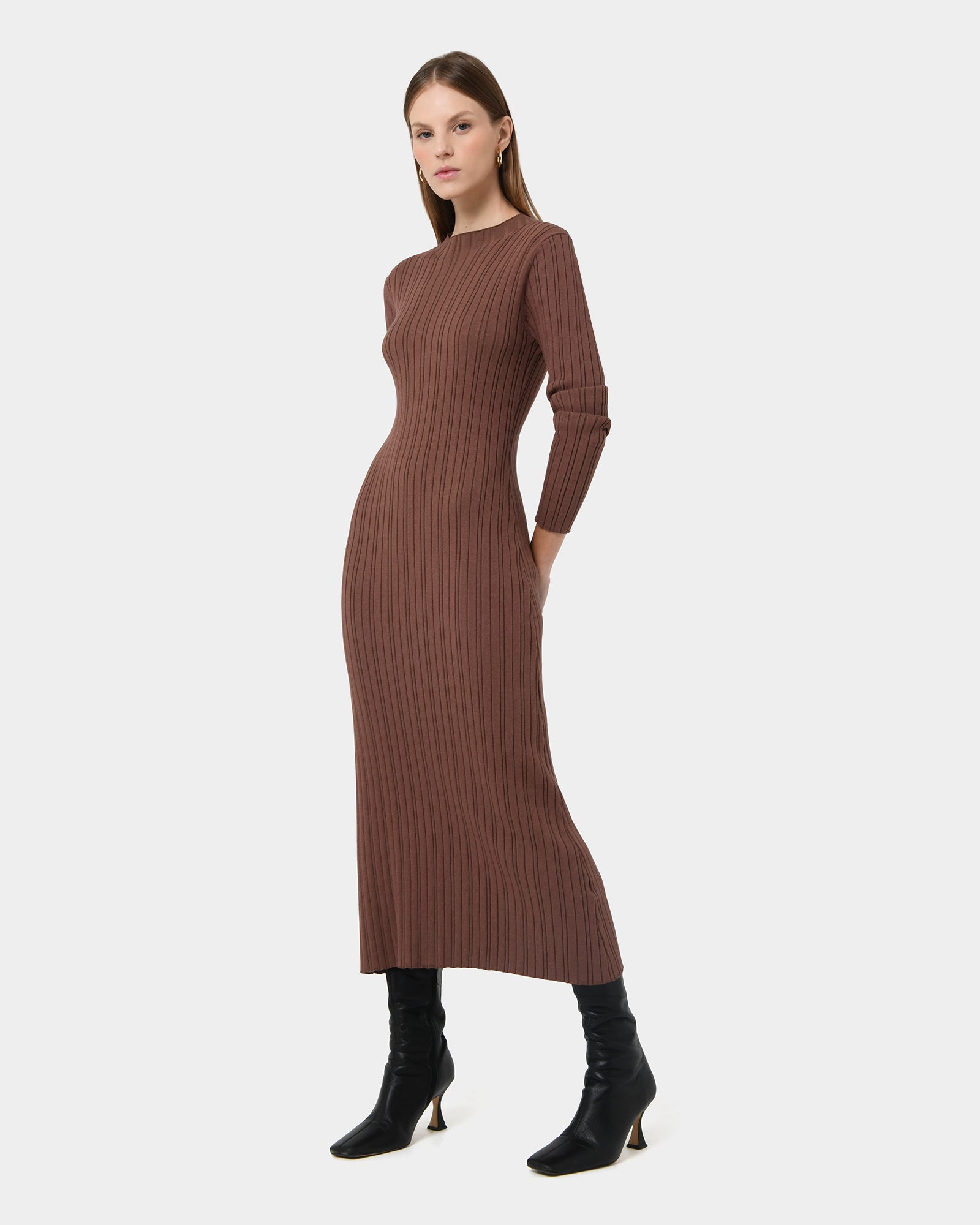 Diana Long Sleeve Knit Dress
