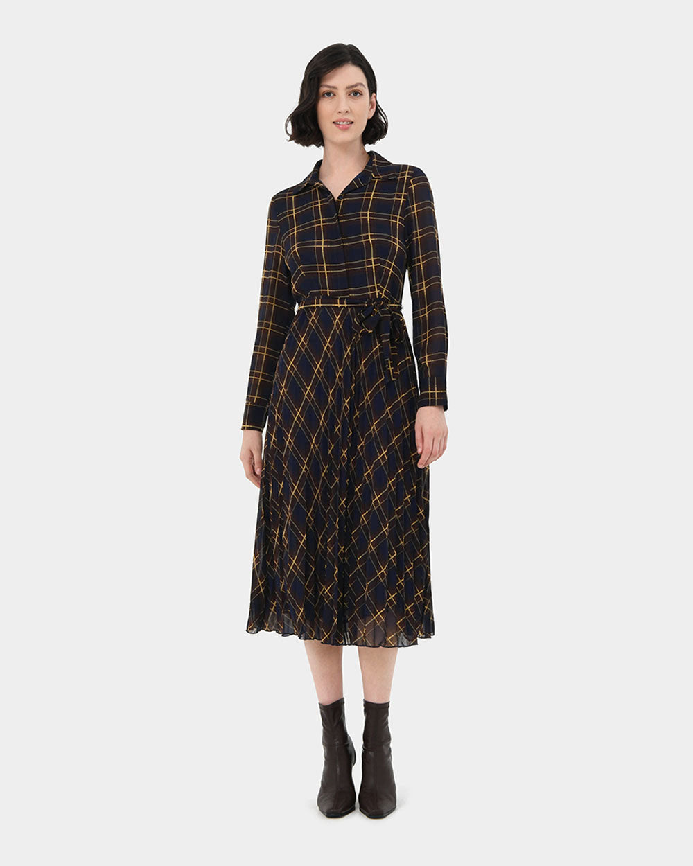 Darleen Plaid Check Dress