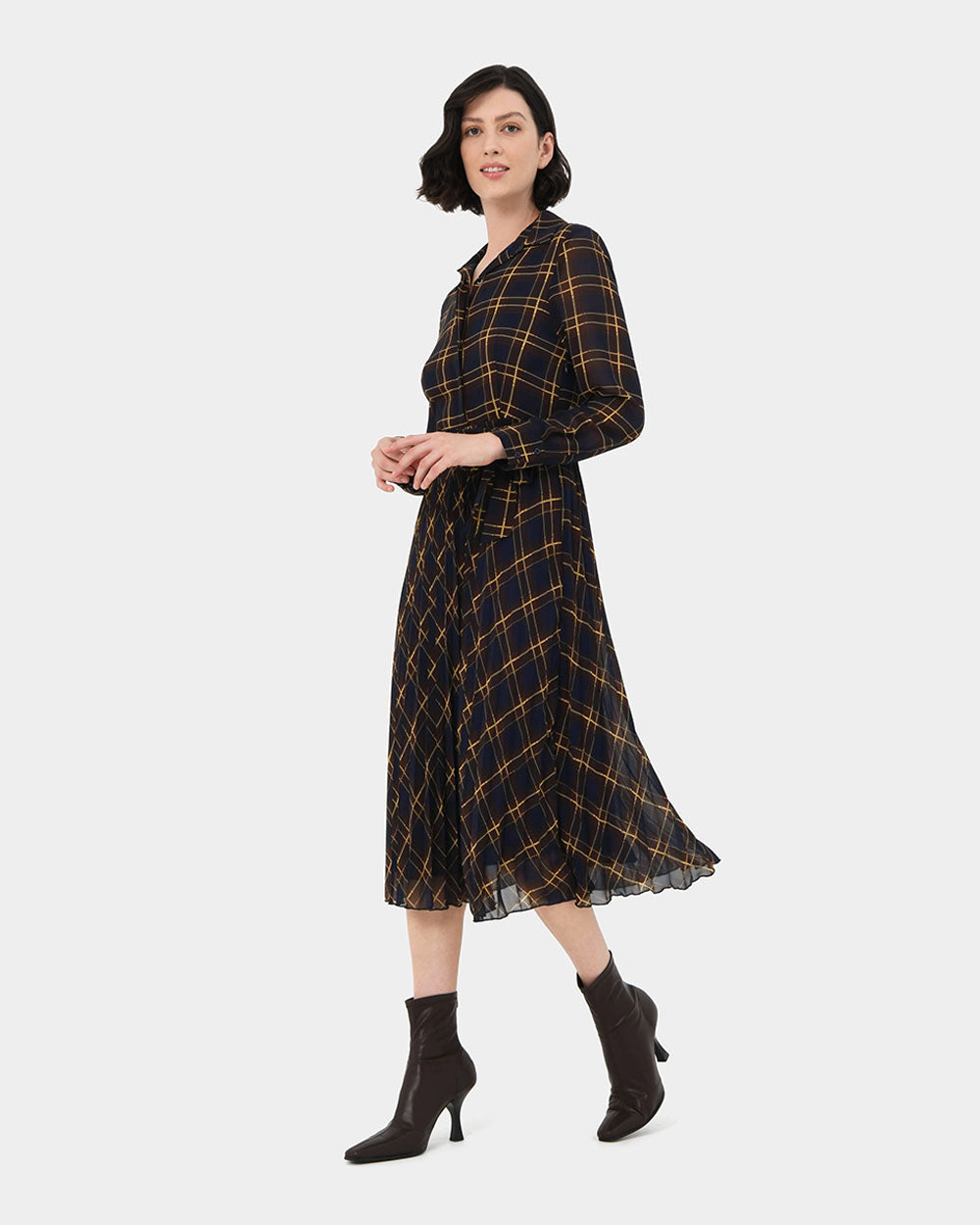 Darleen Plaid Check Dress