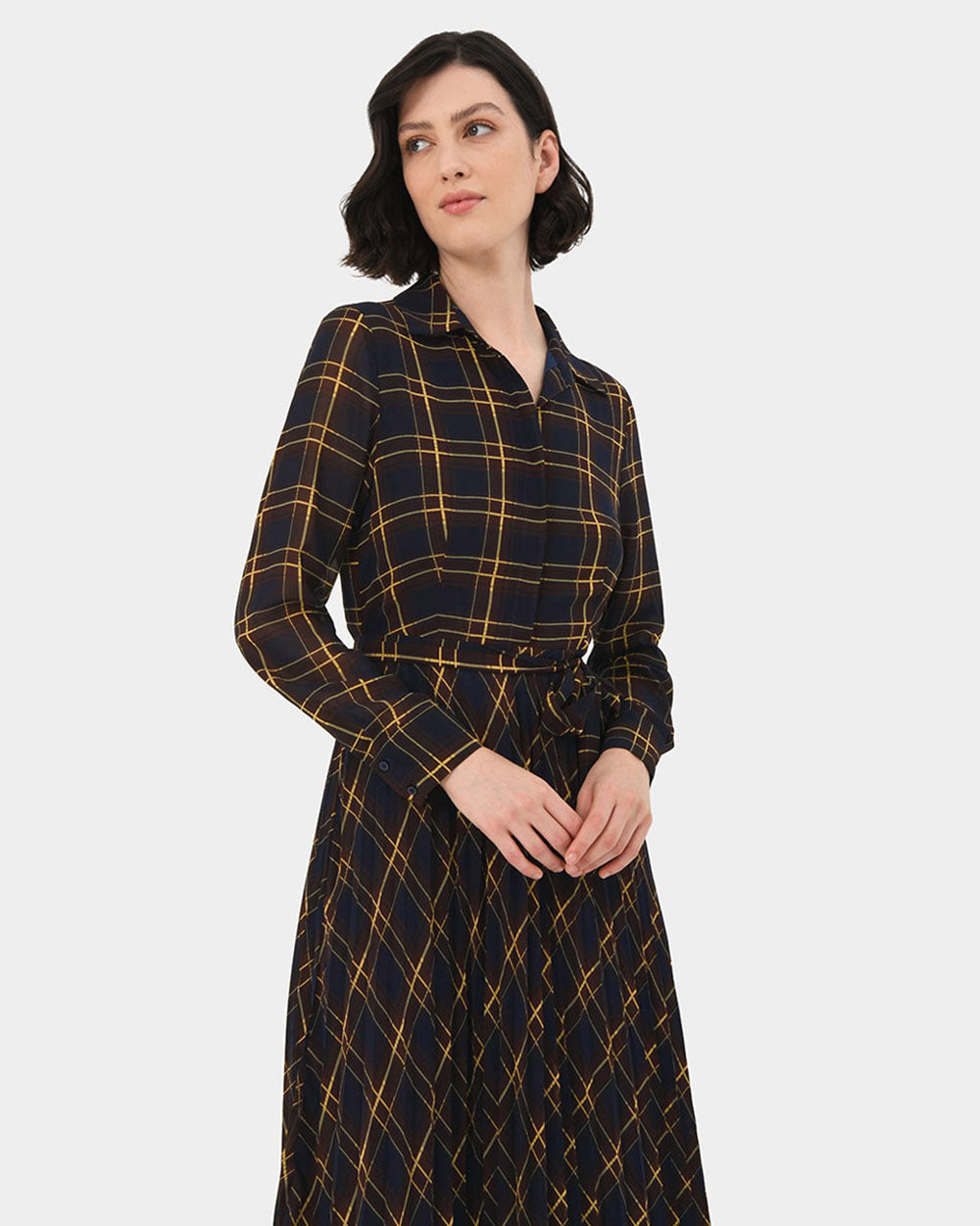 Darleen Plaid Check Dress
