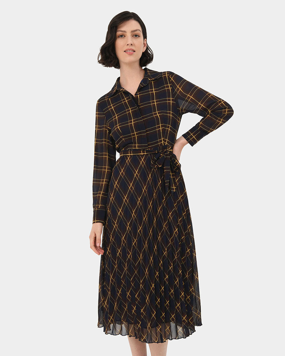 Darleen Plaid Check Dress