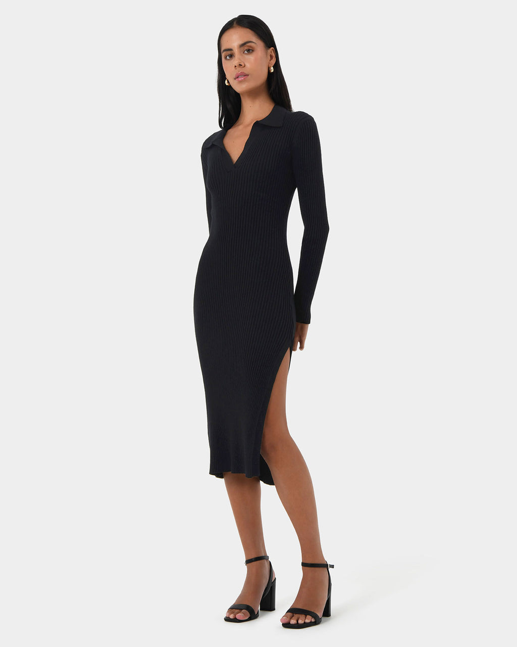 Elliot Collared Knit Dress