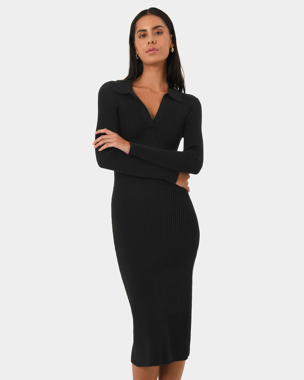 Elliot Collared Knit Dress