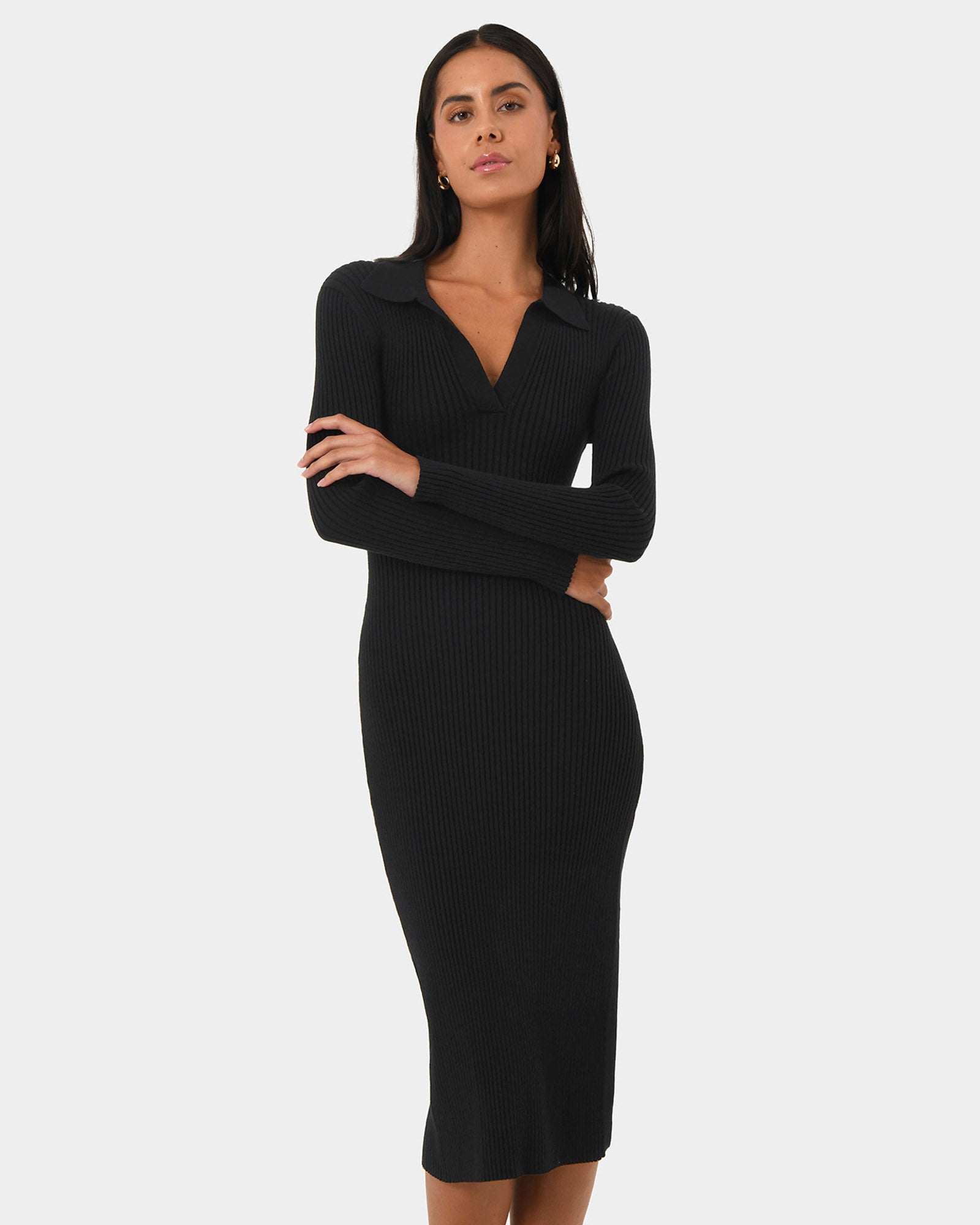 Elliot Collared Knit Dress