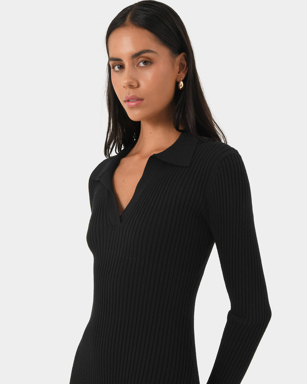 Elliot Collared Knit Dress