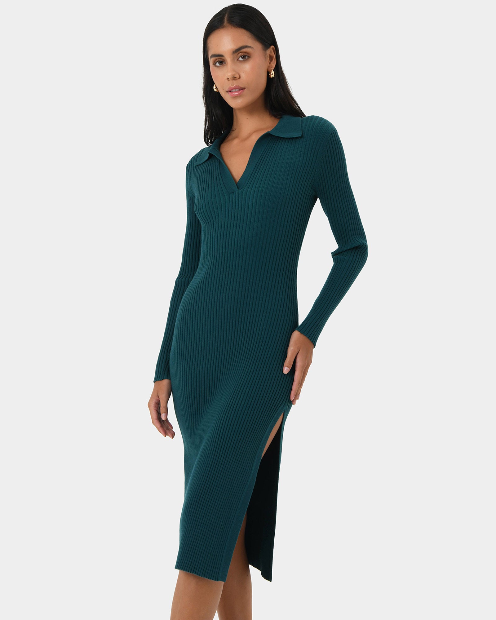Elliot Collared Knit Dress