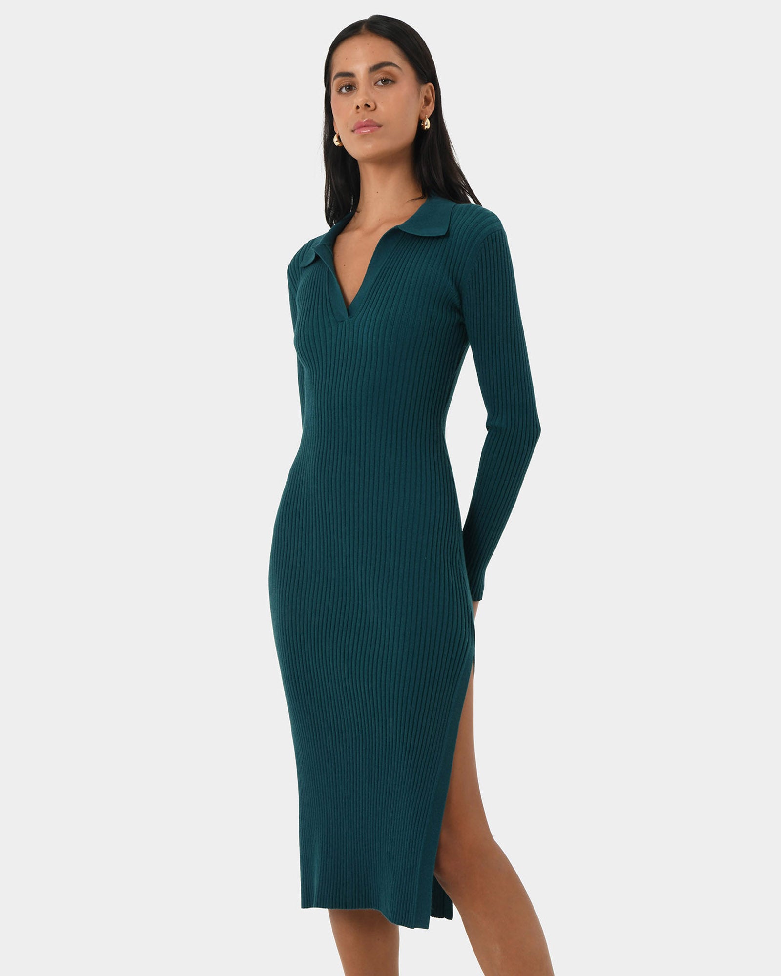 Elliot Collared Knit Dress