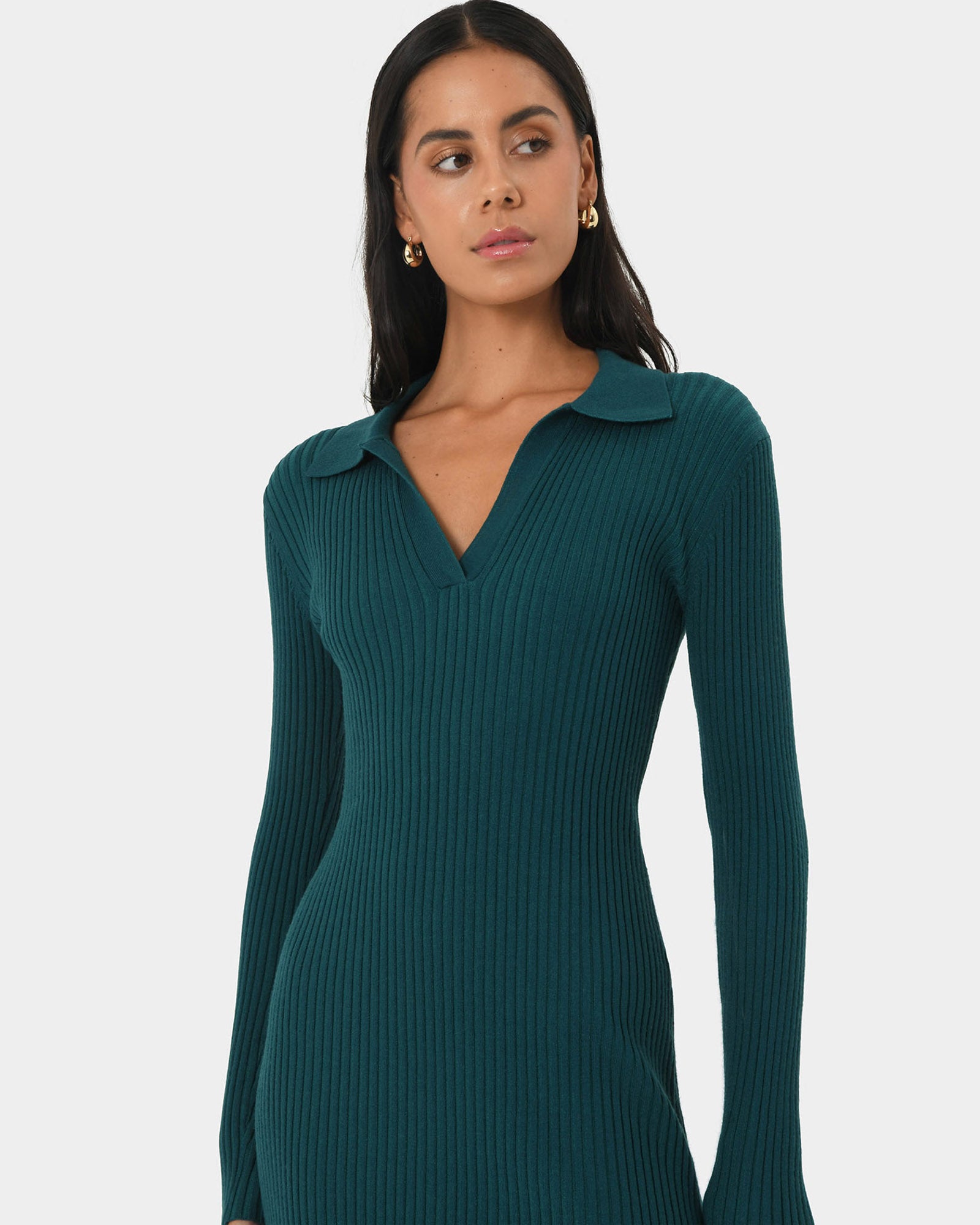 Elliot Collared Knit Dress