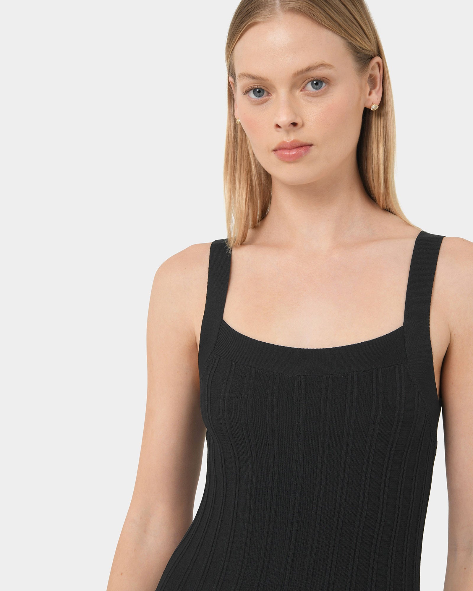 Jolie Square Neck Knit Dress