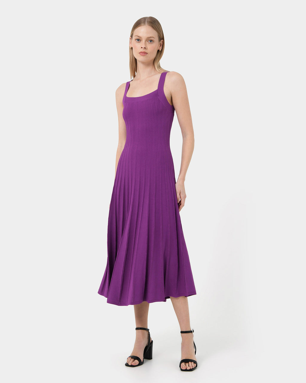 Jolie Square Neck Knit Dress