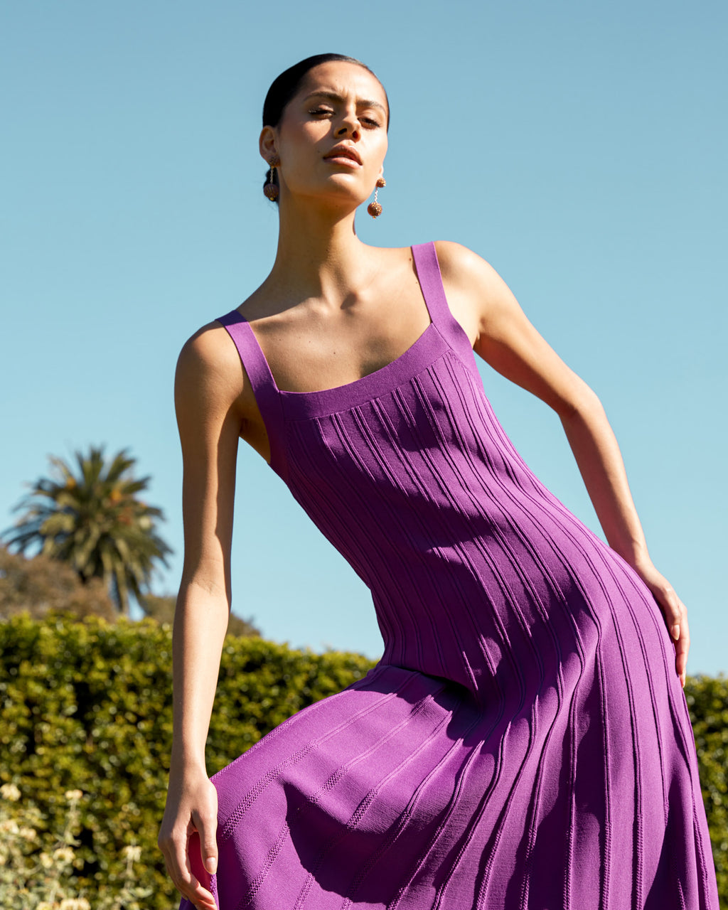 Jolie Square Neck Knit Dress