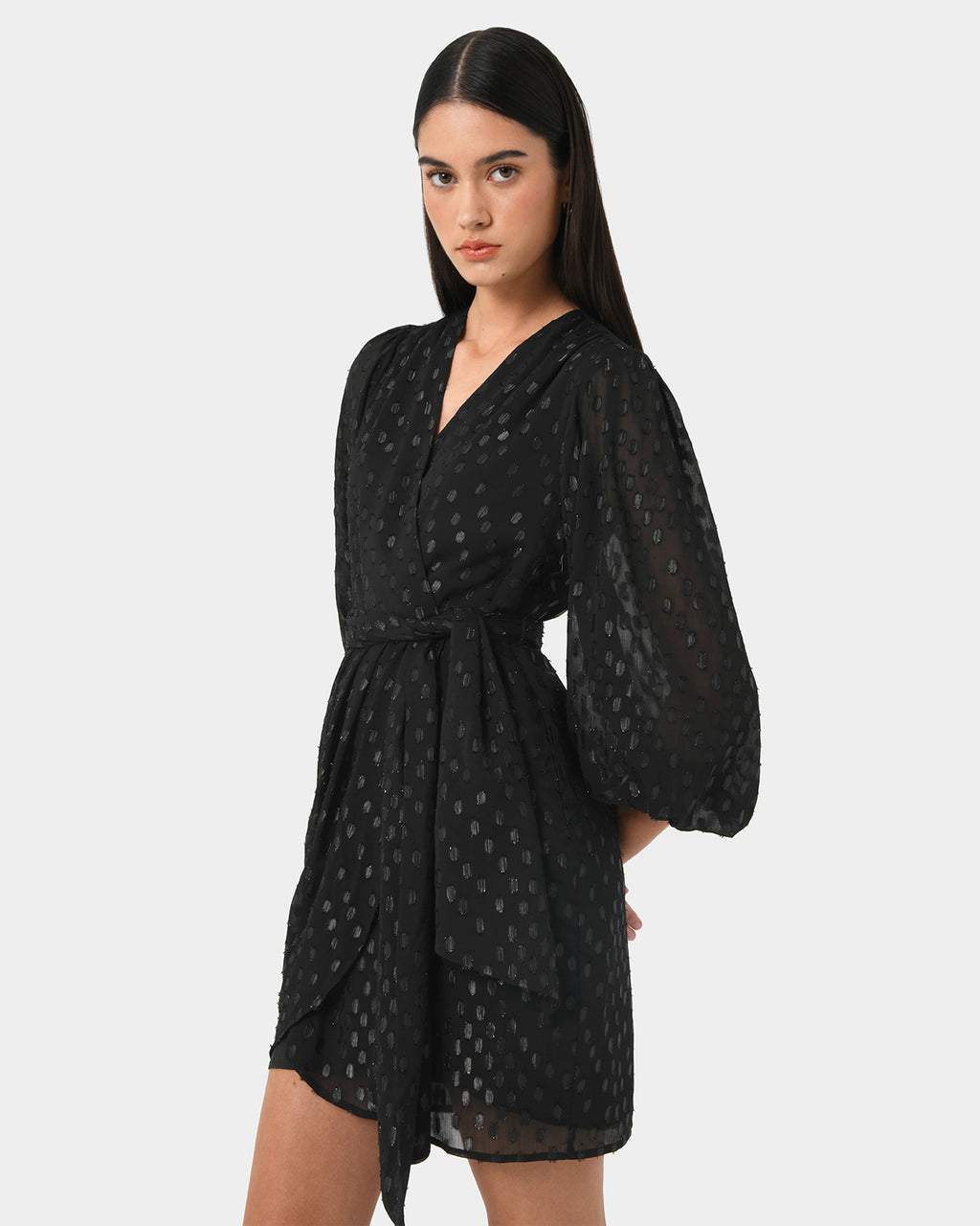 Minda Glitter Mini Dress