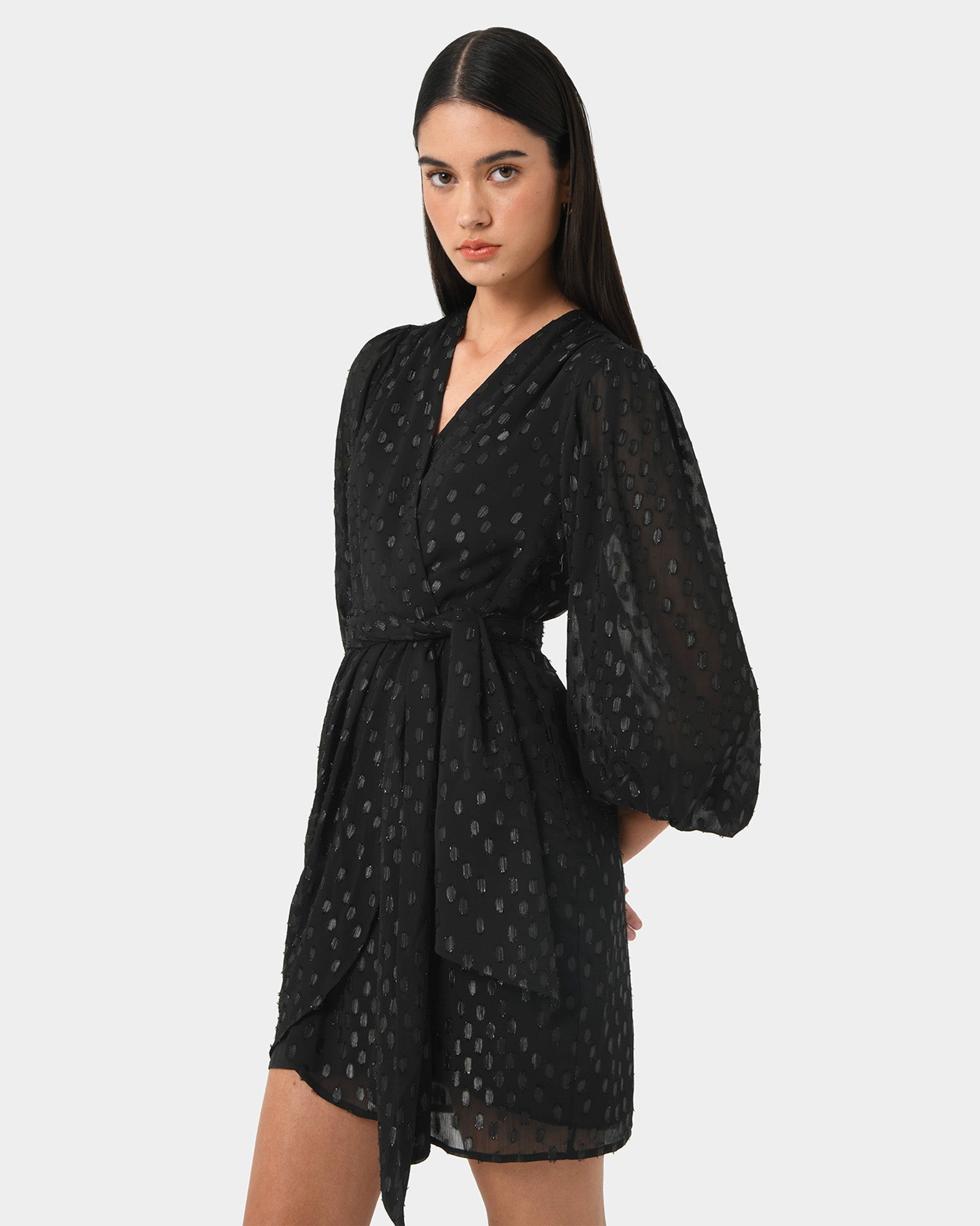 Minda Glitter Mini Dress
