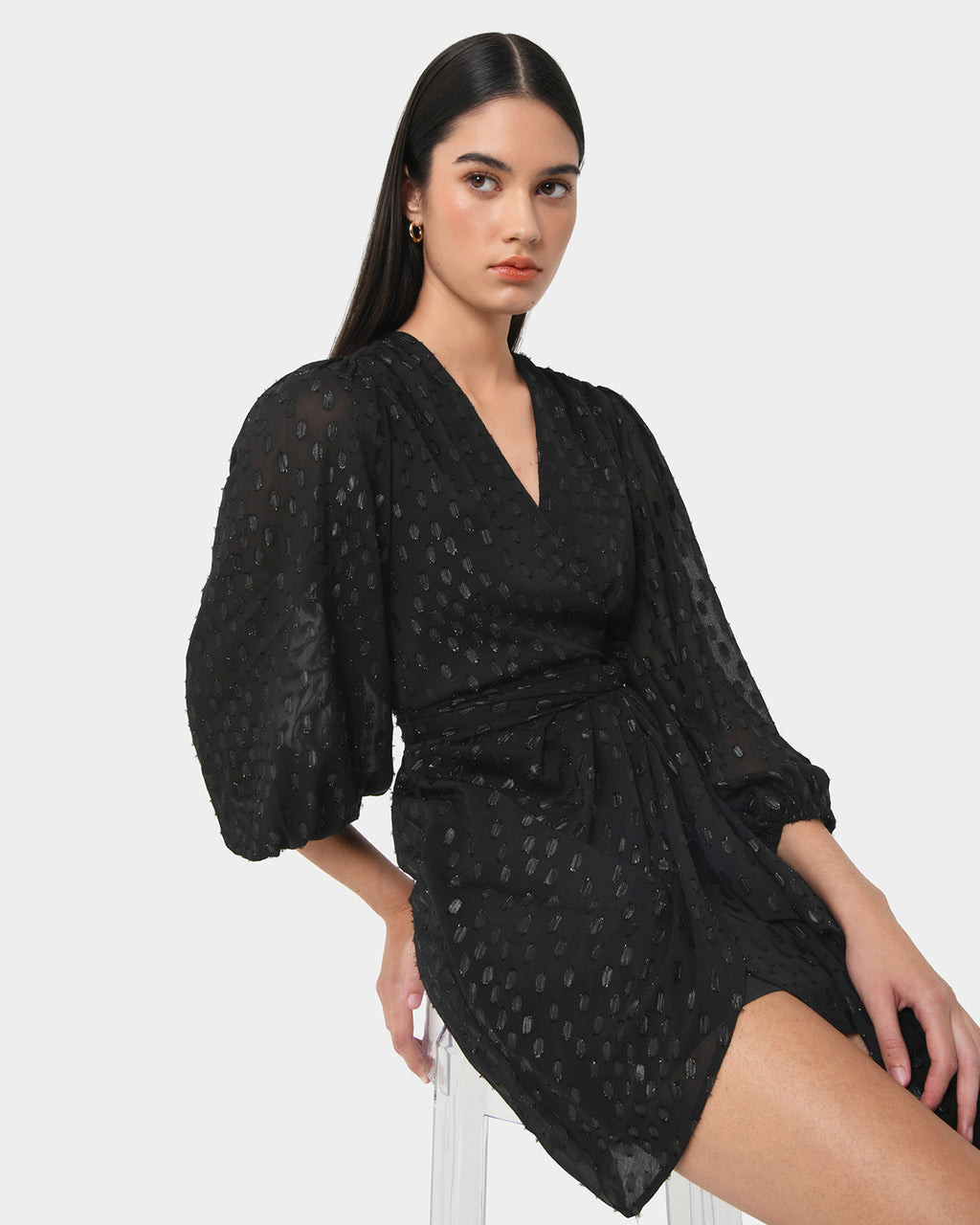 Minda Glitter Mini Dress