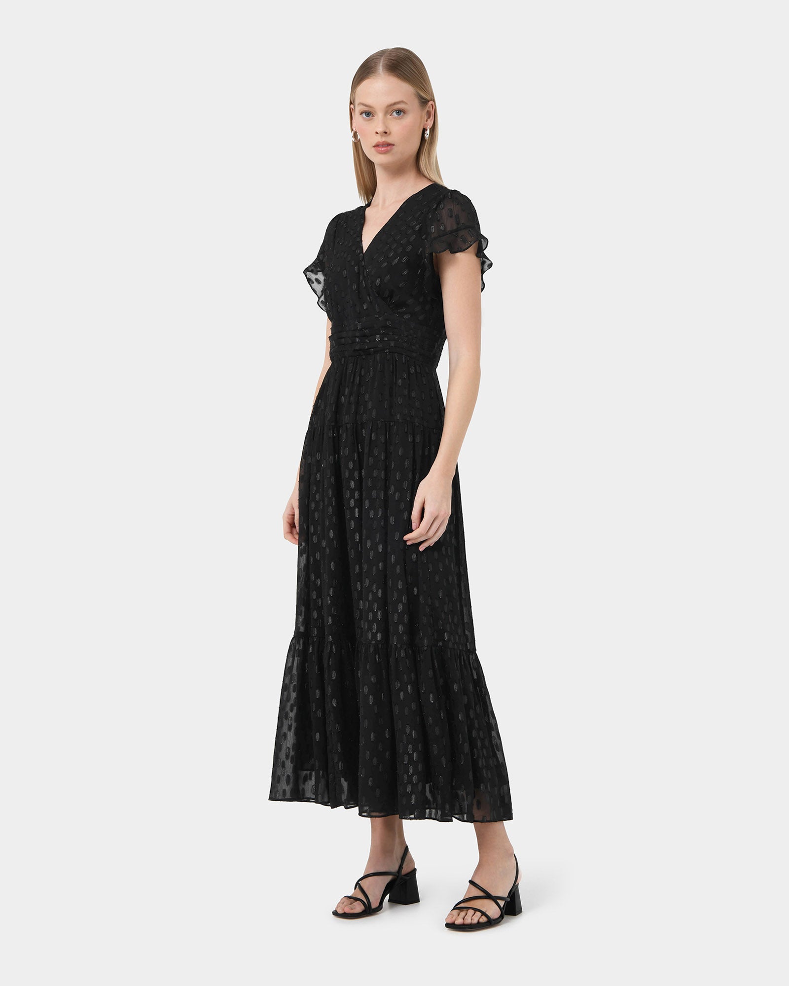 Minda Glitter Maxi Dress