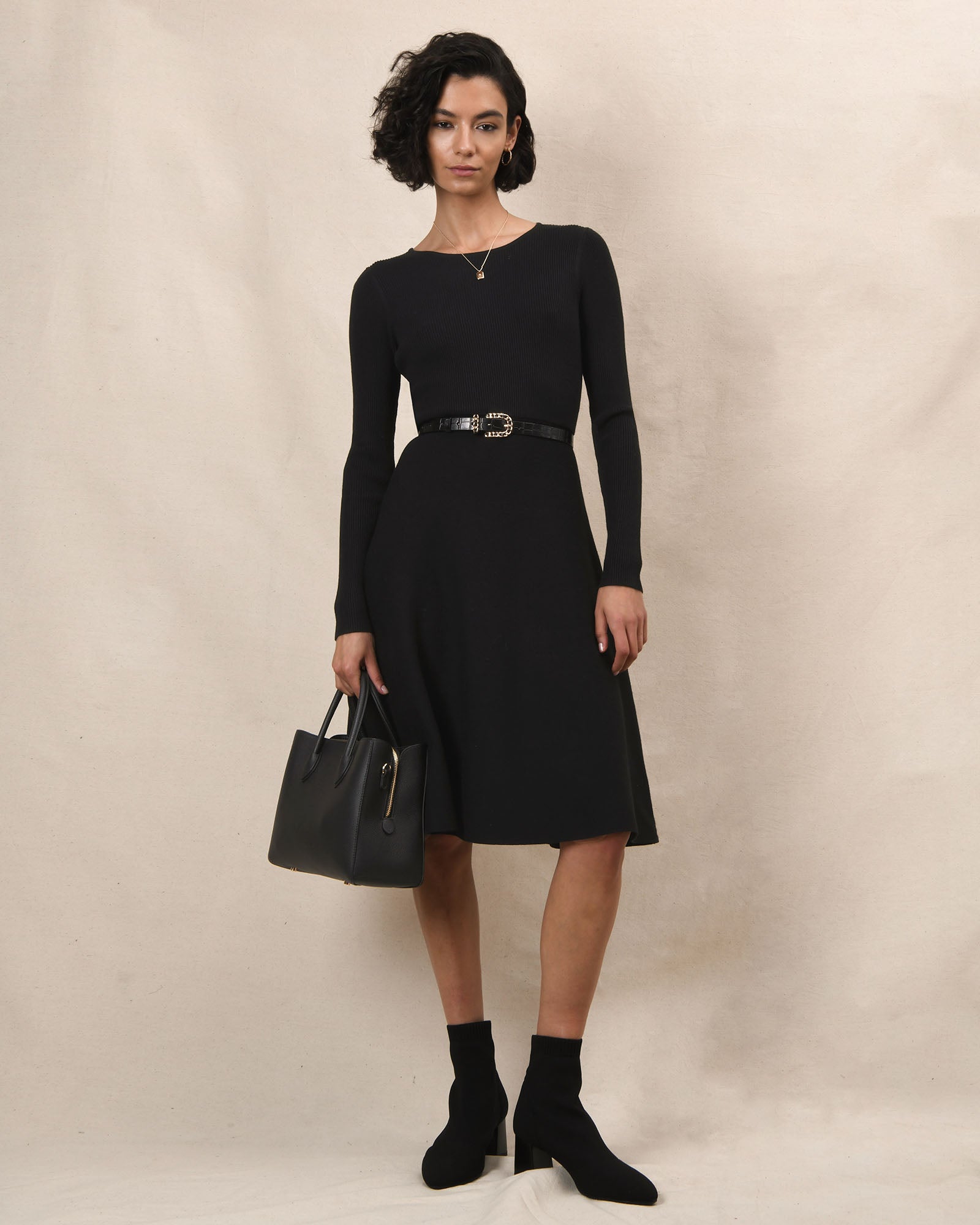 Boston A-Line Knit Dress