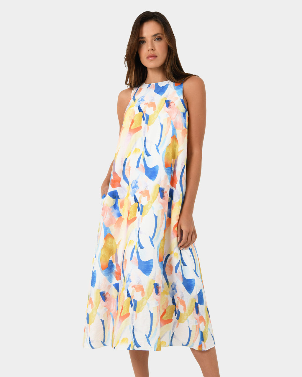 Myka A-Line Tie Waist Dress