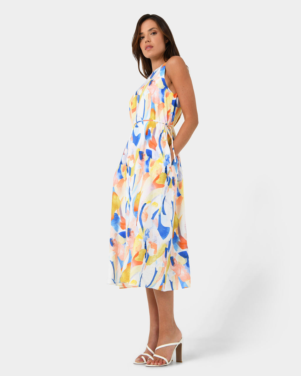 Myka A-Line Tie Waist Dress