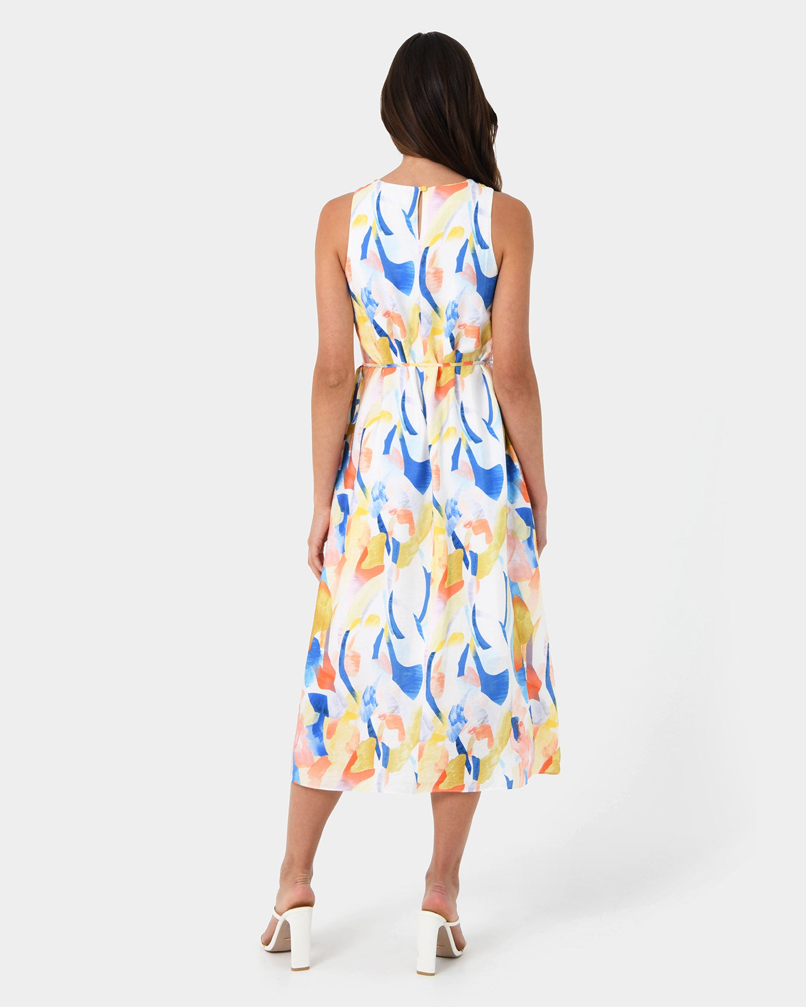 Myka A-Line Tie Waist Dress