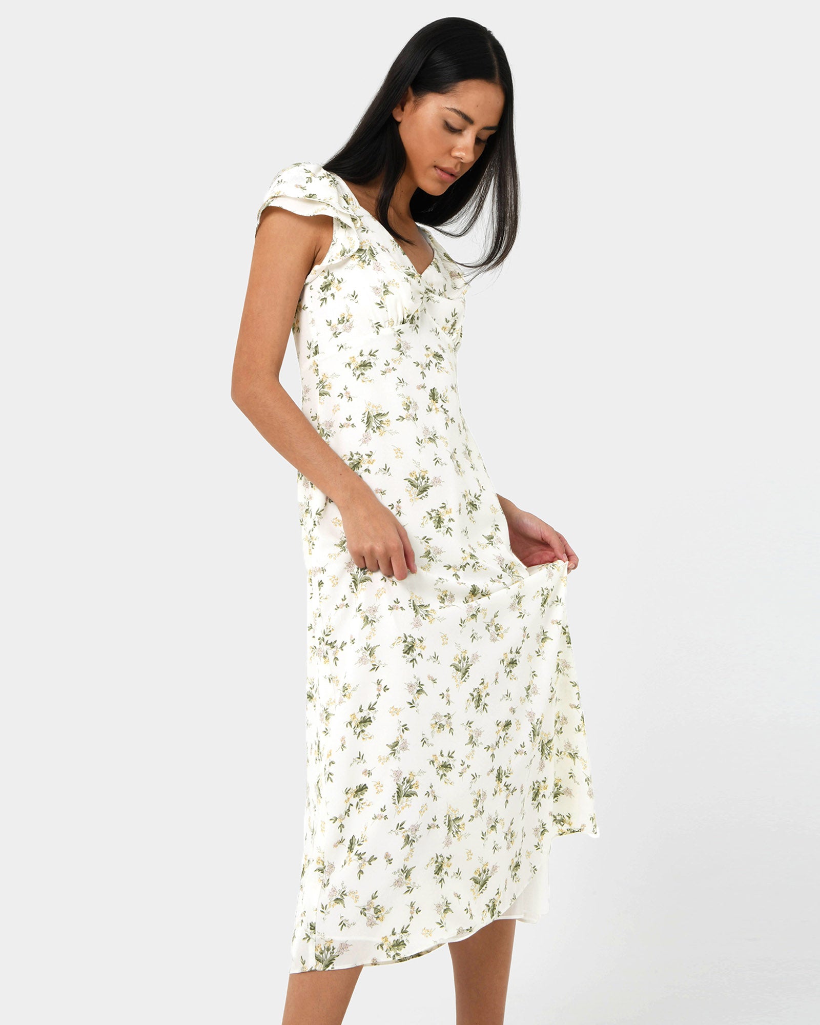 Katy Floral Midi Dress