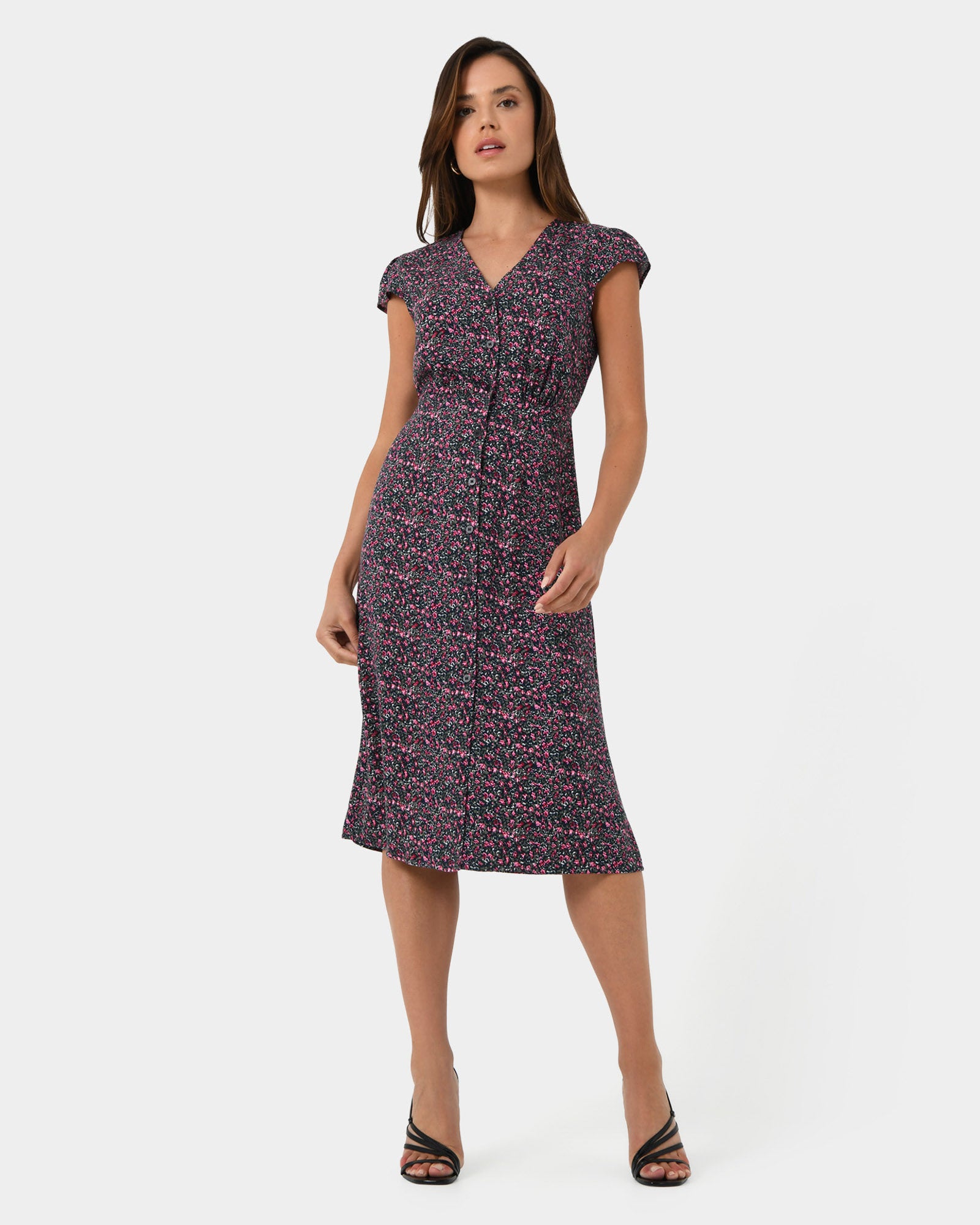 Chantya Floral Midi Dress