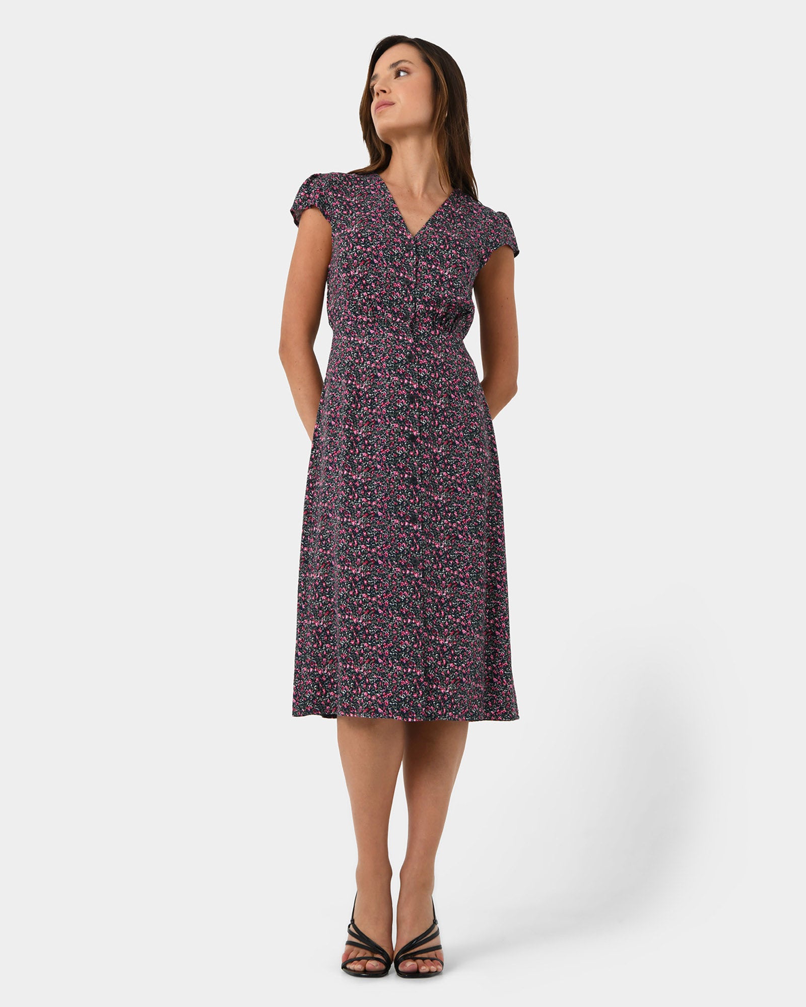 Chantya Floral Midi Dress
