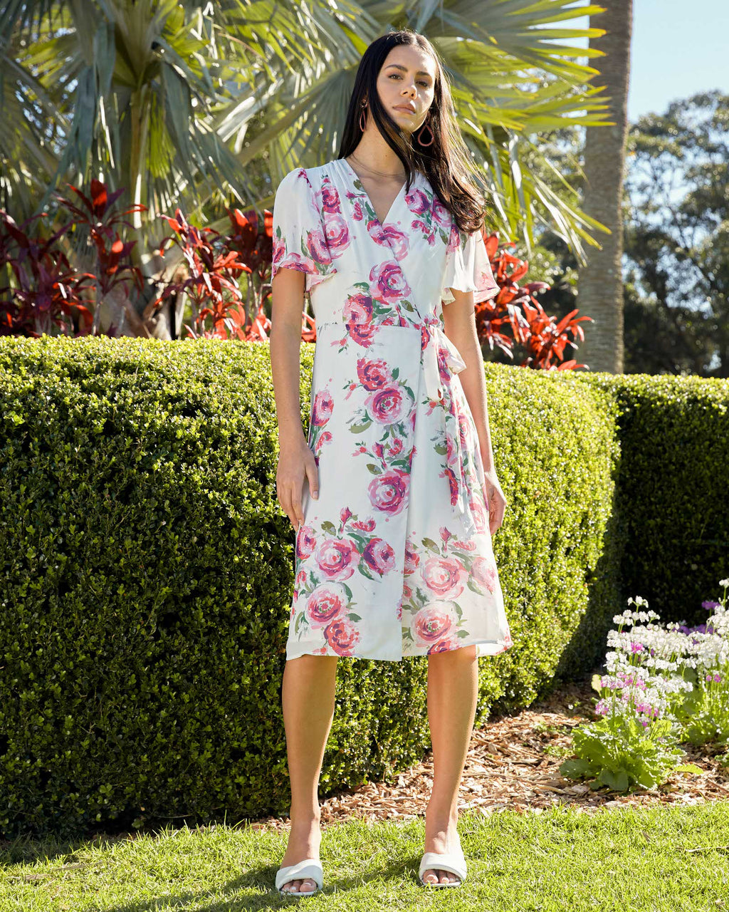 Andrea Floral Wrap Dress