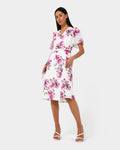 Andrea Floral Wrap Dress