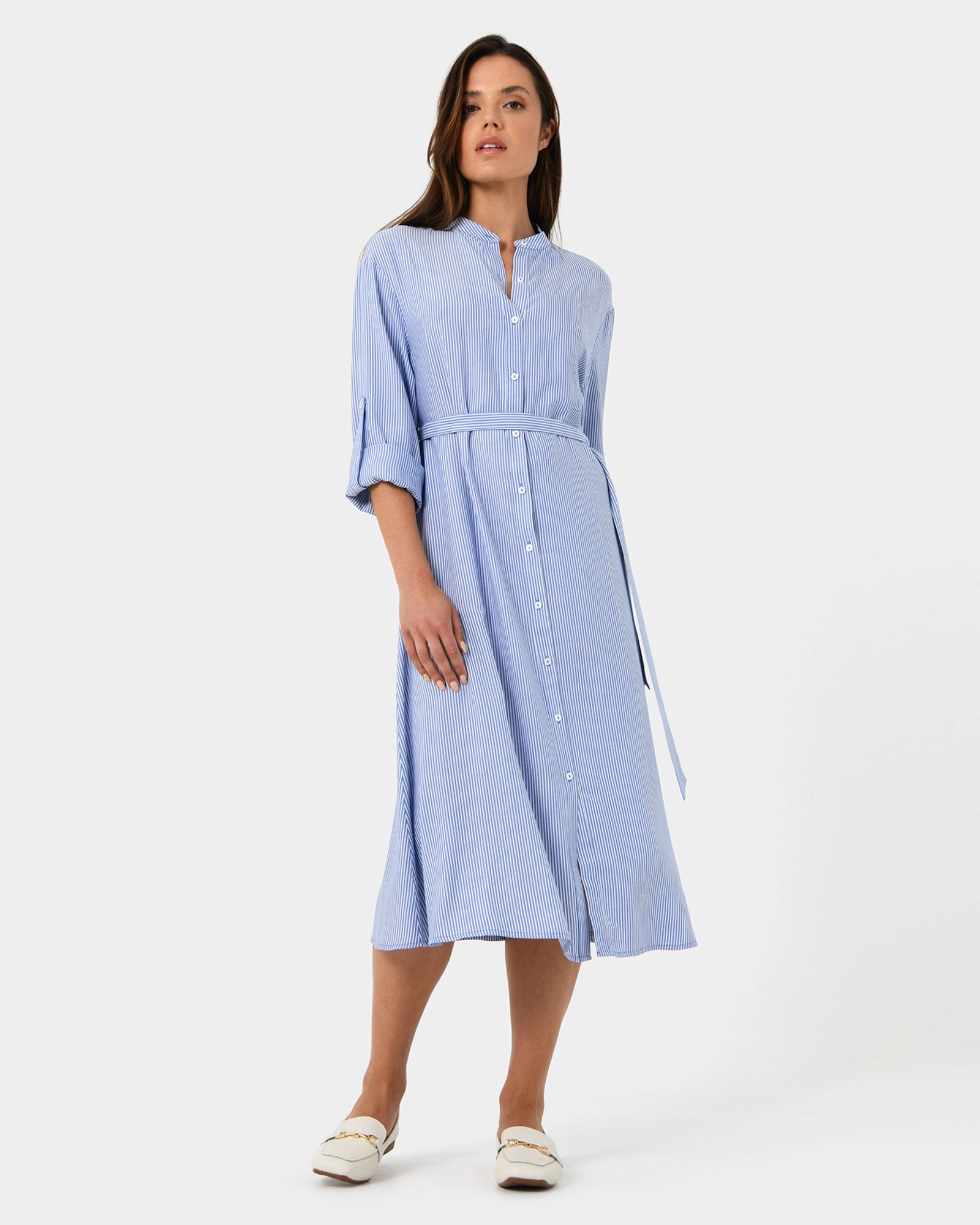 Lula Stripe Shirt Dress