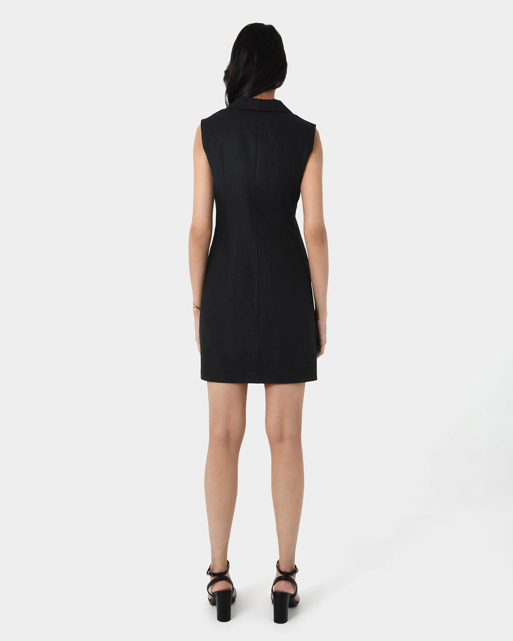Valeria Buttoned Linen Dress