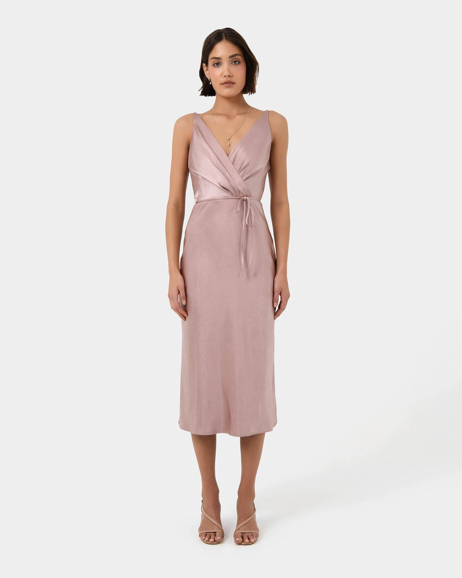 Cherish Tie-Waist Midi Dress