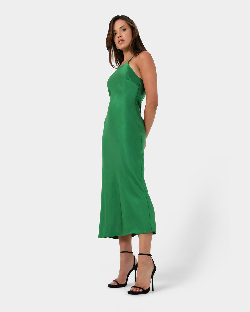 Samaya Satin Midi Dress