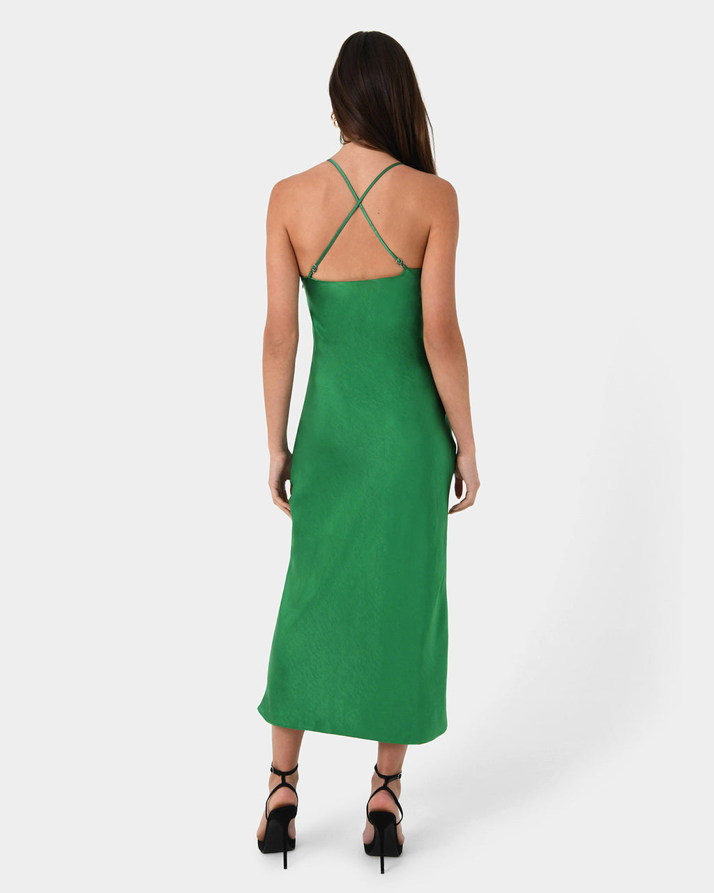 Samaya Satin Midi Dress