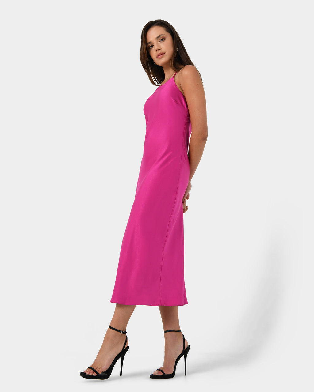 Samaya Satin Midi Dress
