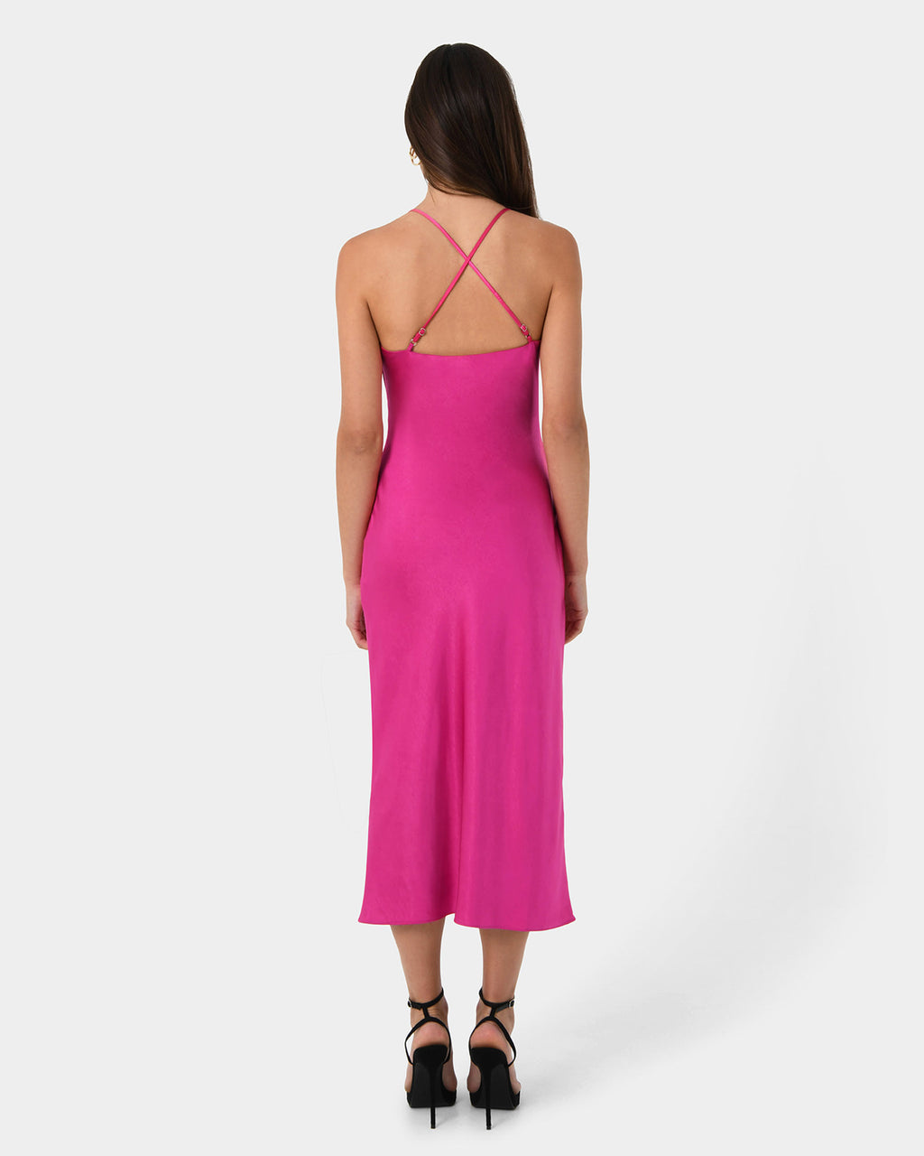 Samaya Satin Midi Dress