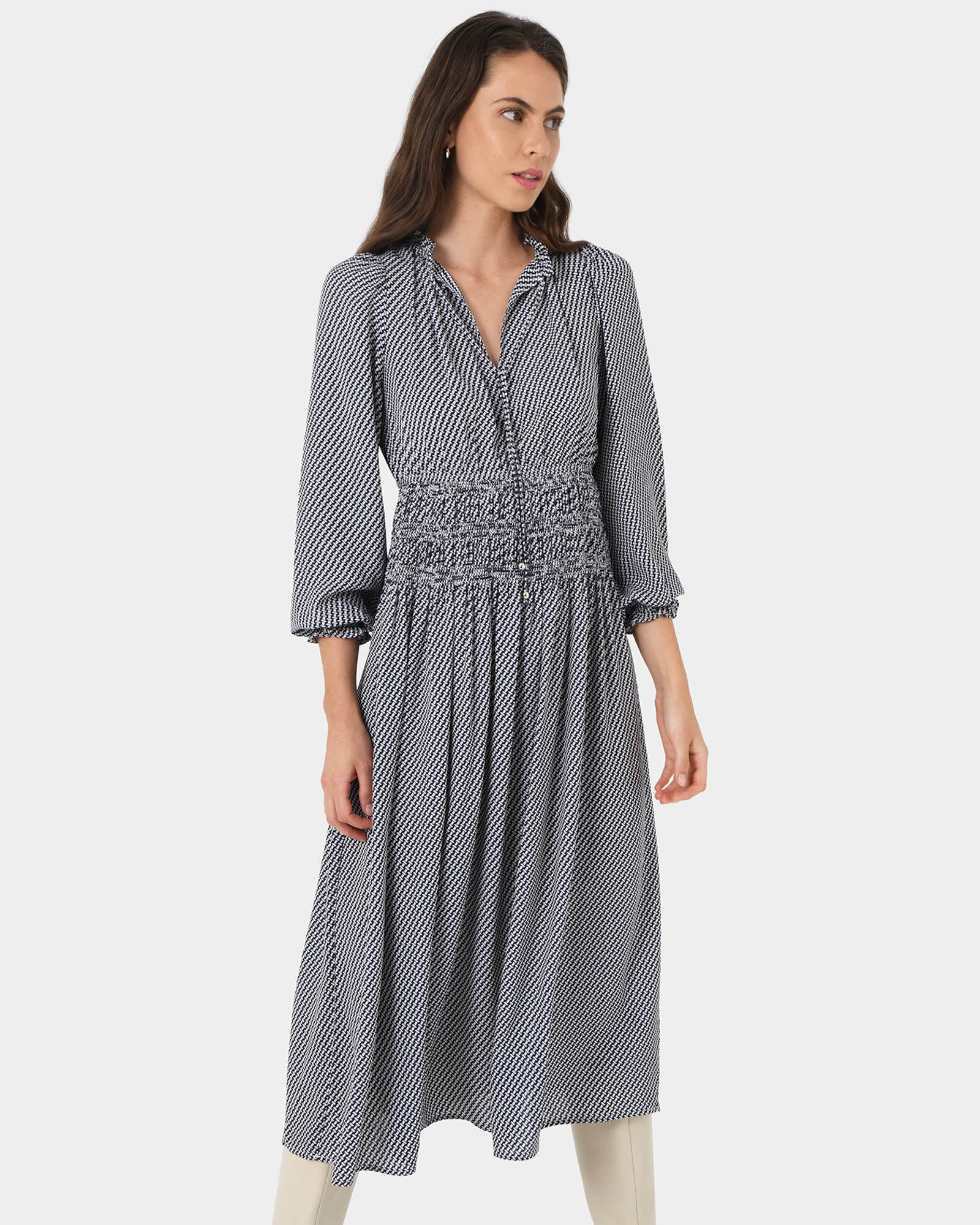 Zahra Geo Print Dress