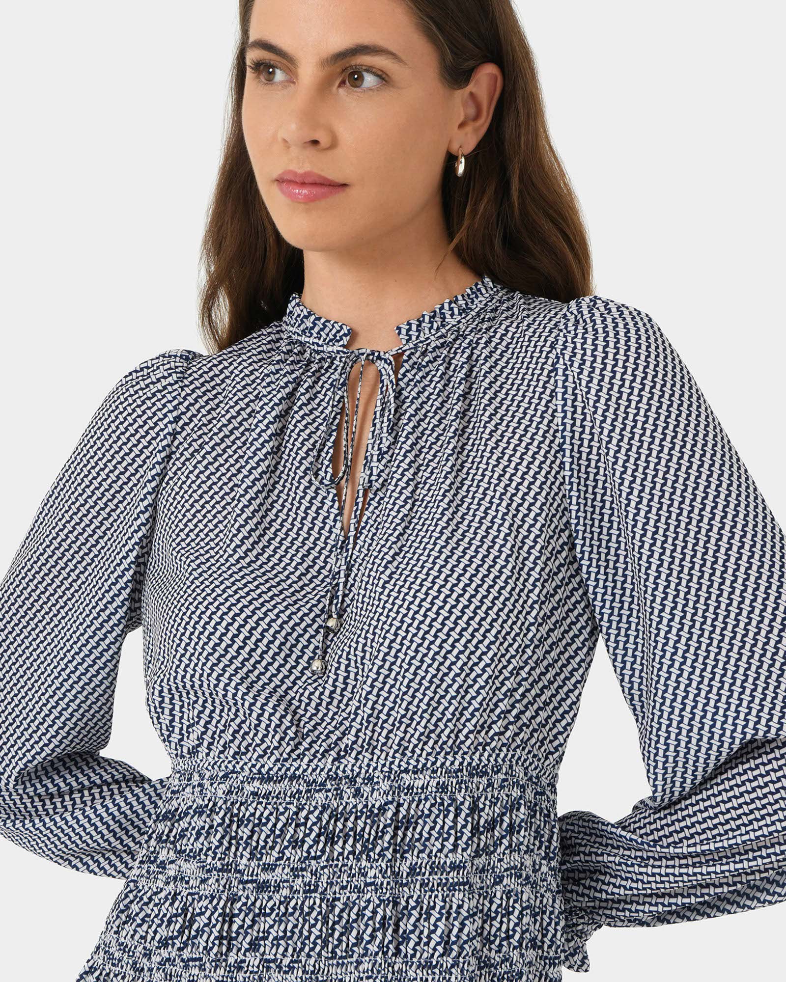 Zahra Geo Print Dress