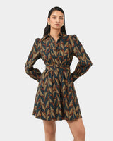 Lela Printed Shirt Dress