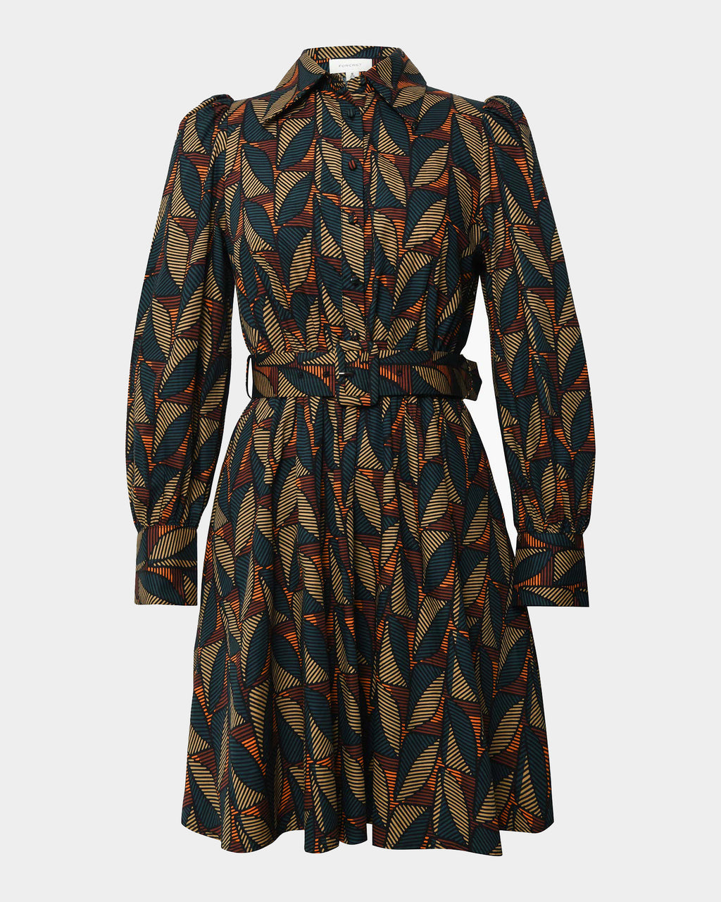 Lela Printed Shirt Dress