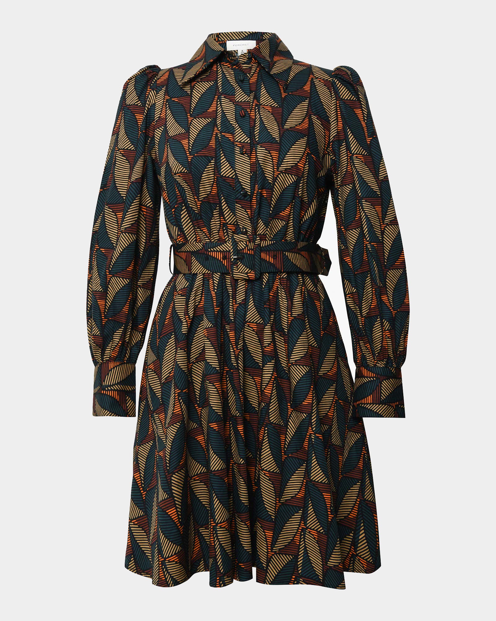 Lela Printed Shirt Dress