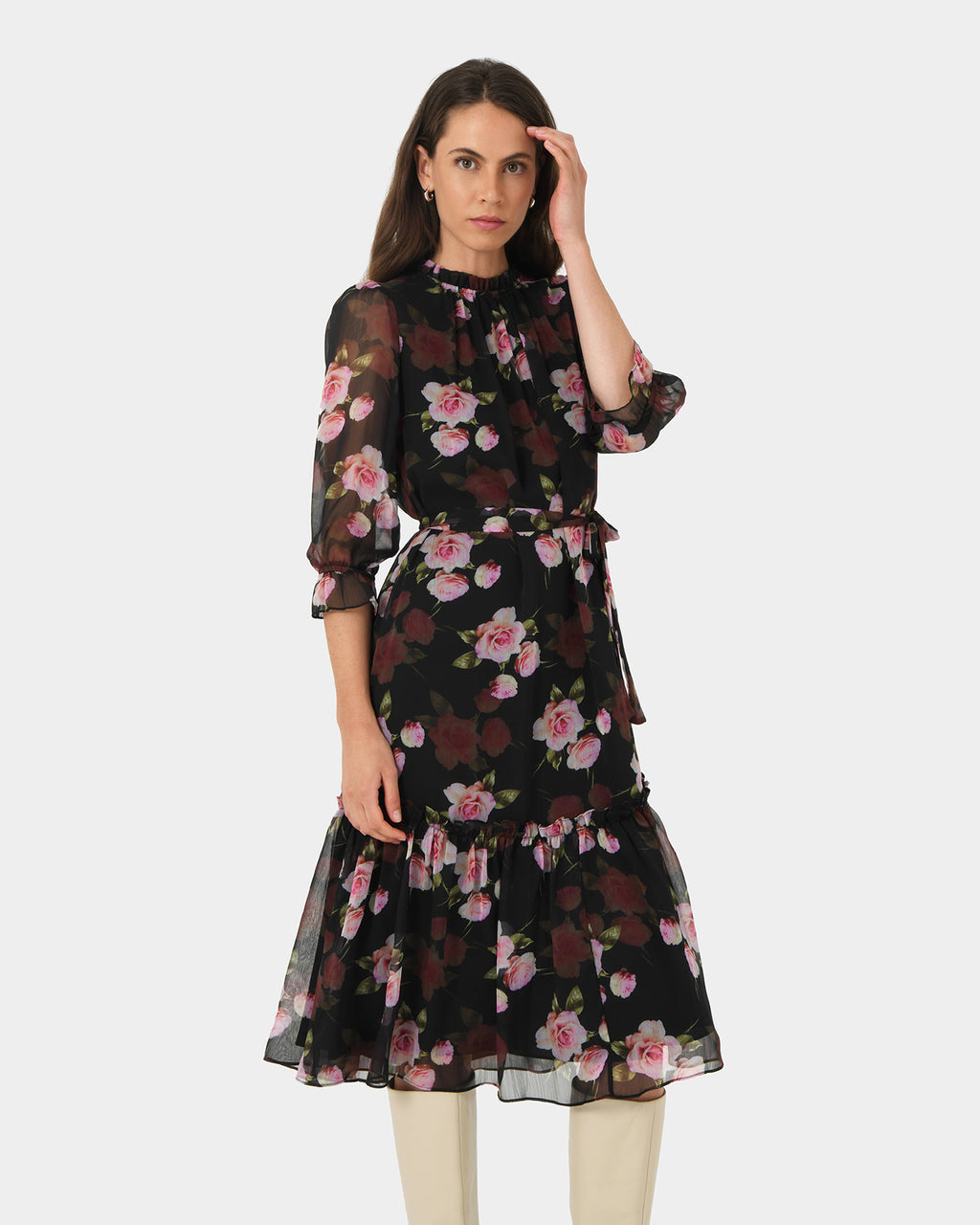 Rose Ruffle Dress