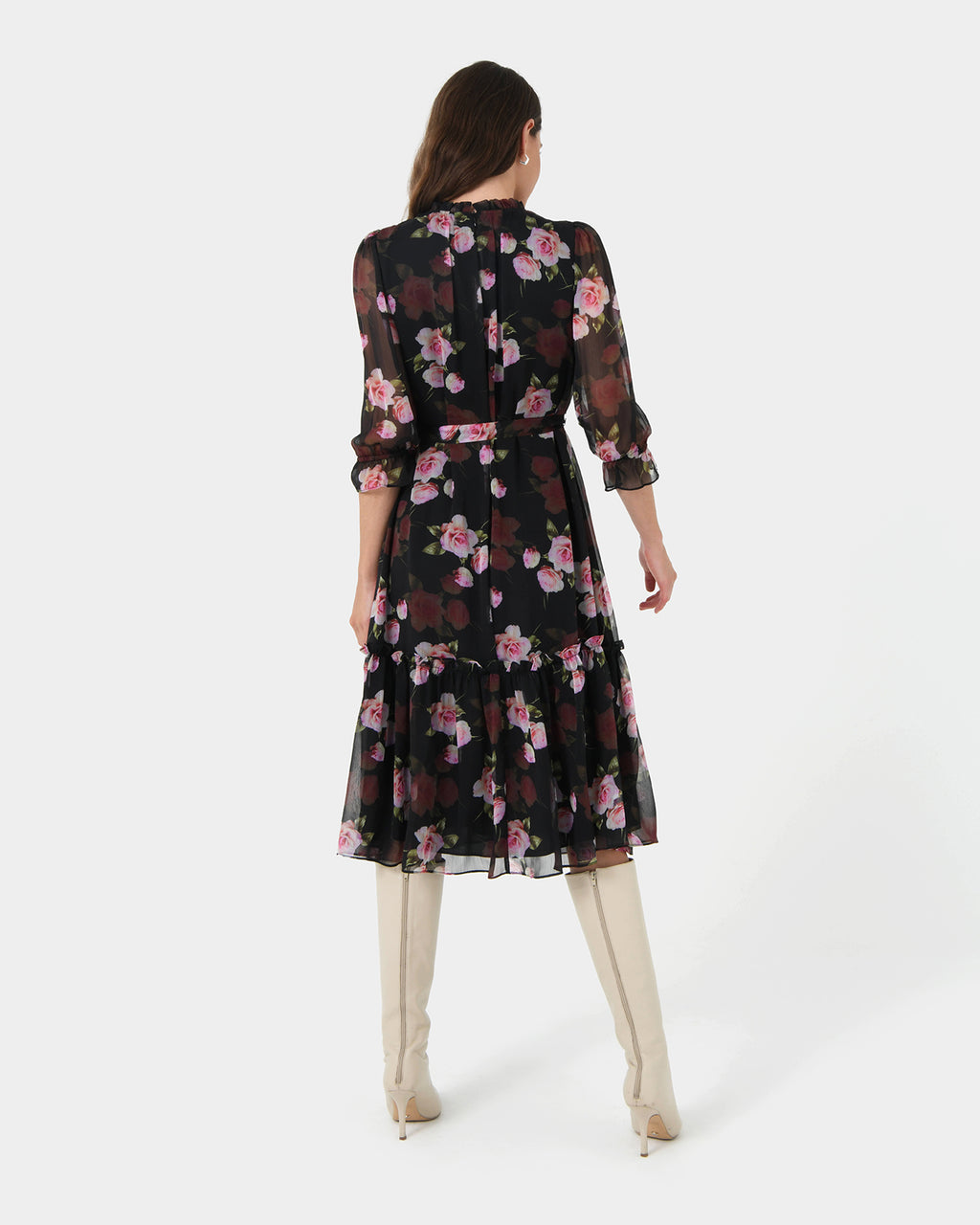 Rose Ruffle Dress