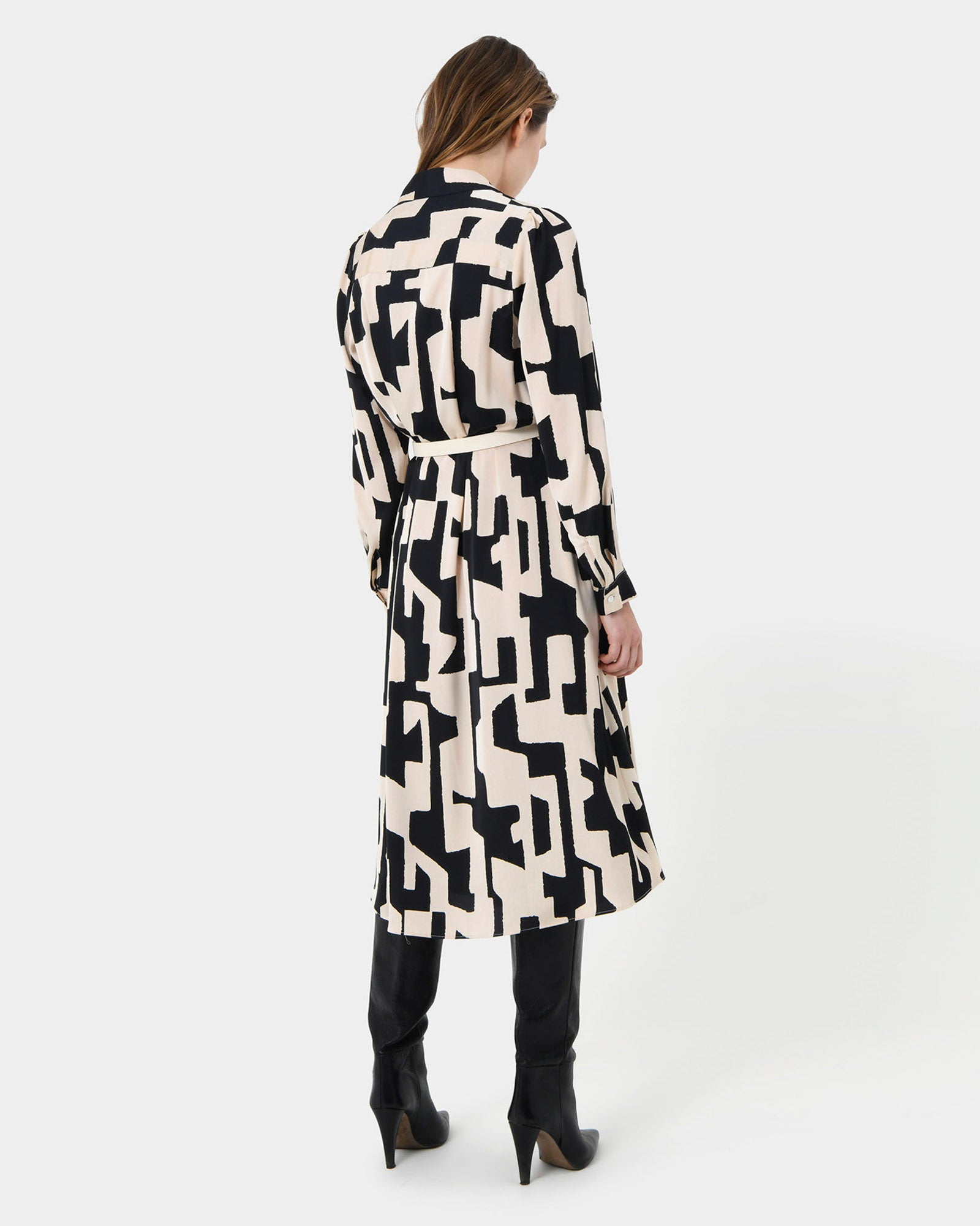 Maggie Printed Midi Dress