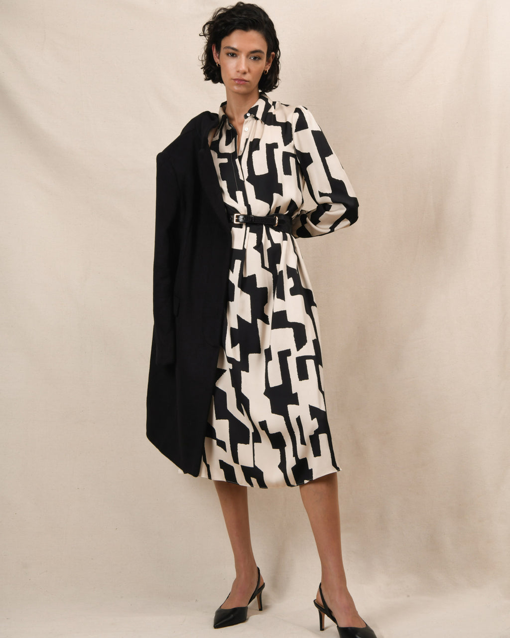 Maggie Printed Midi Dress
