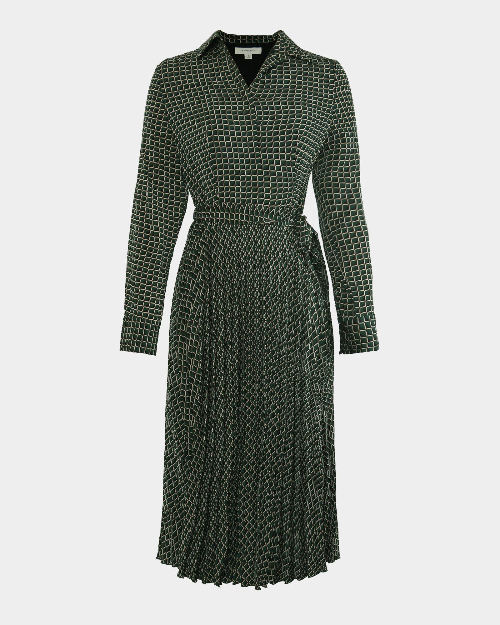Zhuri Pleated Shirt Dress