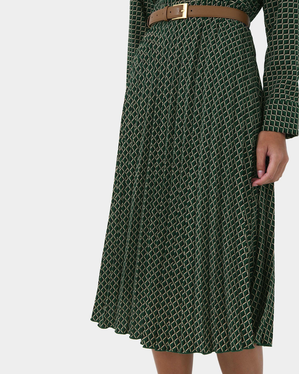 Zhuri Pleated Shirt Dress