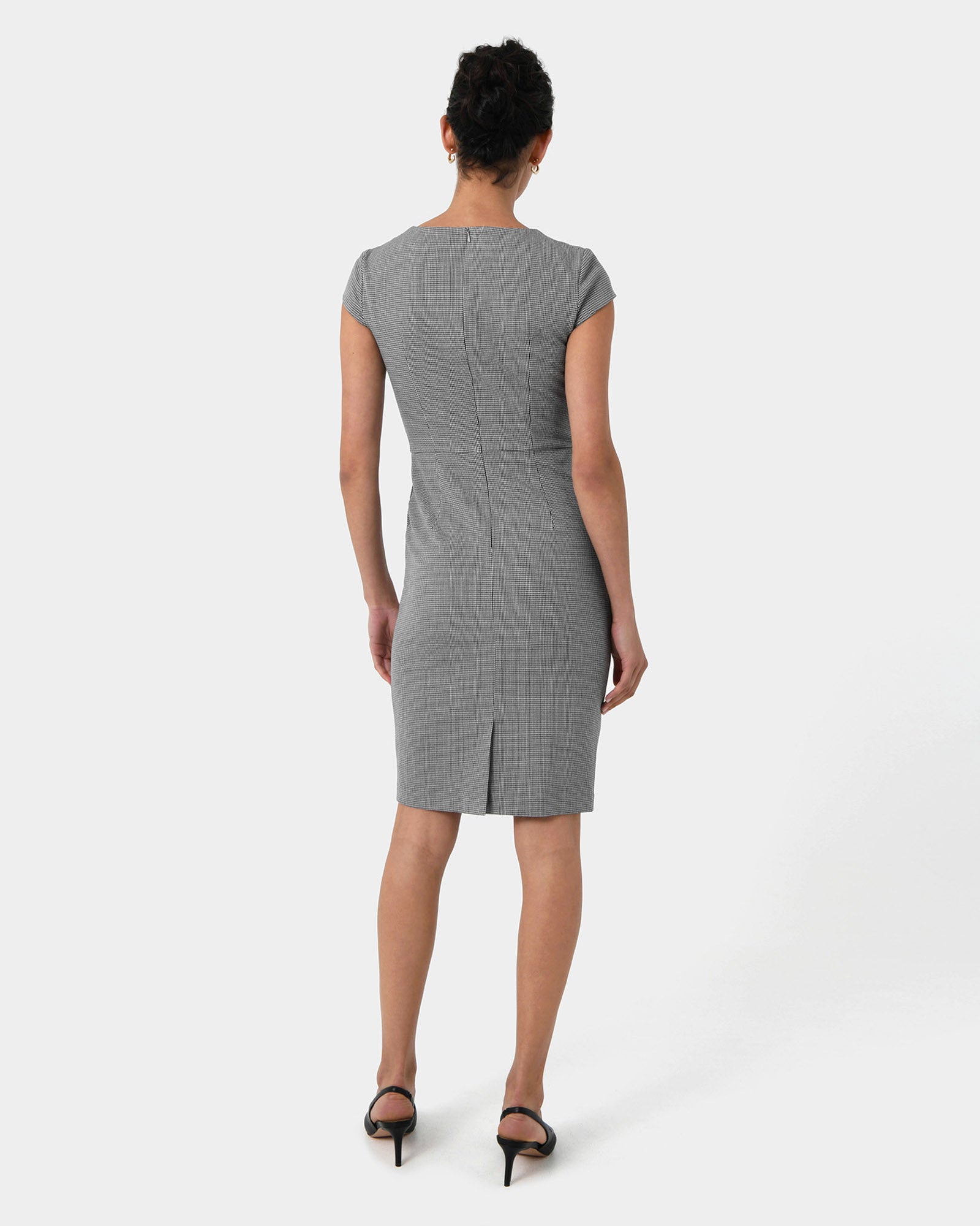 Rein Houndstooth Sheath Dress